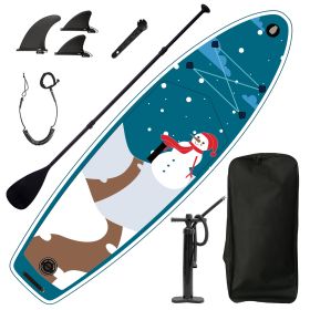 Inflatable Stand Up Paddle Board With Accessories (Color: Blue)