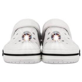 Headlights for Shoes;  2Pcs LED Light for Clogs IPX5 Waterproof Shoes Lights Charms for Dog Walking;  Handy Camping;  lasting 72 hours glow;  Sui (Color: Silver)